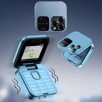i16 Pro Foldable Dual-SIM Phone with 1.77-Inch HD Screen and TF Card Slot