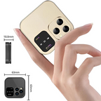 i16 Pro Foldable Dual-SIM Phone with 1.77-Inch HD Screen and TF Card Slot