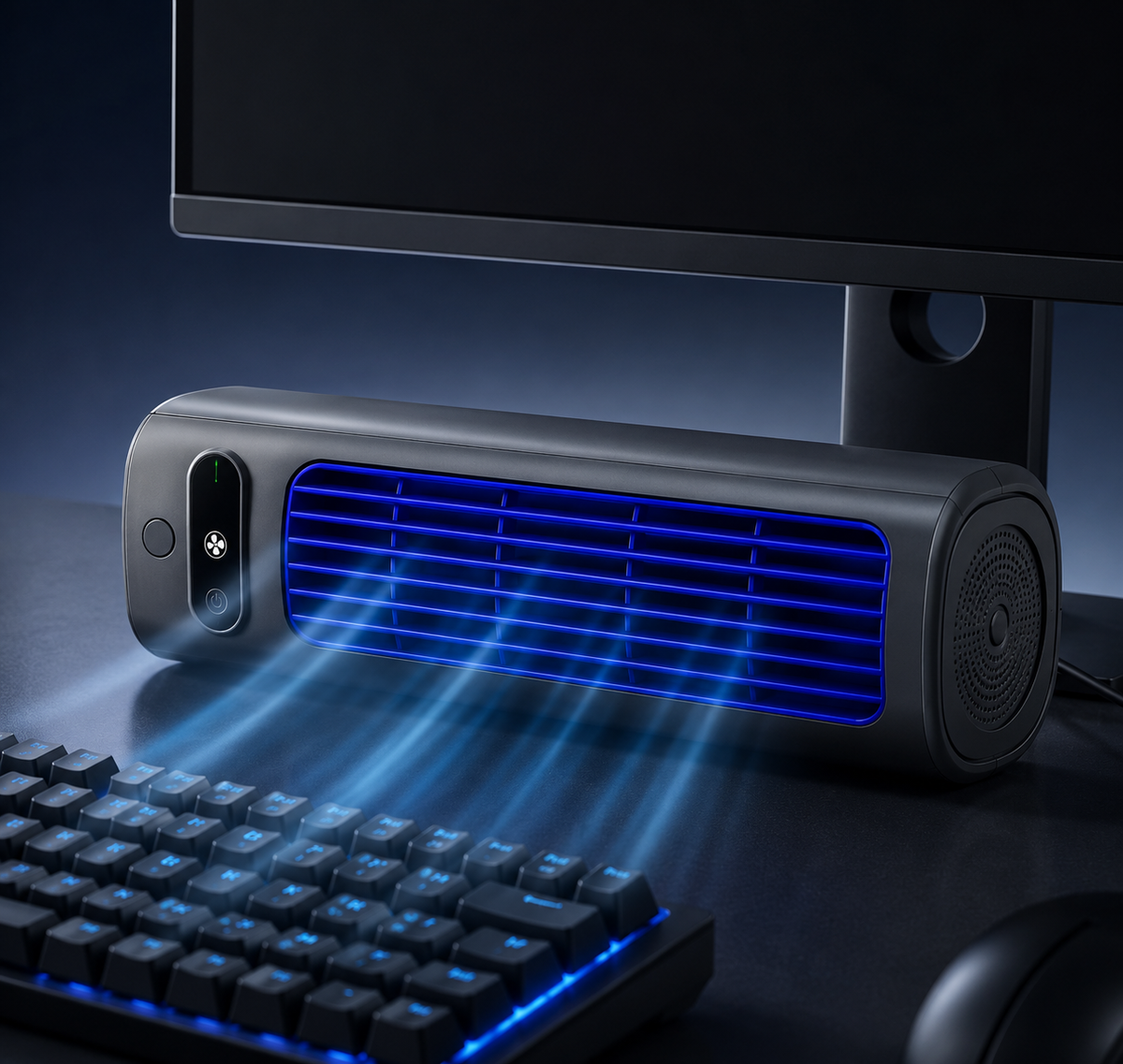 Portable Rechargeable Air Conditioner, 2000 mAh, 312 mm