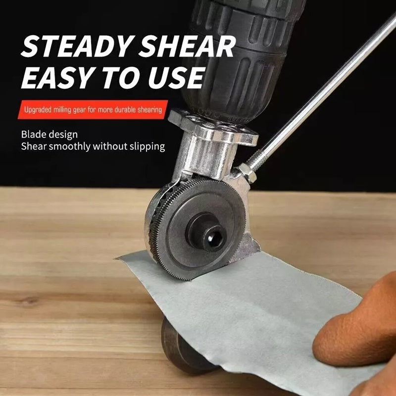 Drill-Powered Metal Cutting Attachment, Alloy Steel, 12–21V Compatibility, view 5