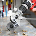 Drill-Powered Metal Cutting Attachment, Alloy Steel, 12–21V Compatibility