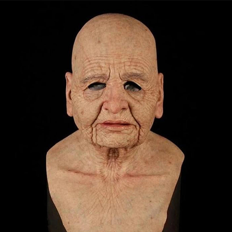 Natural Latex Bearded Costume Mask for Adults, Fits Heads up to 62 cm