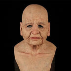 Natural Latex Bearded Costume Mask for Adults, Fits Heads up to 62 cm