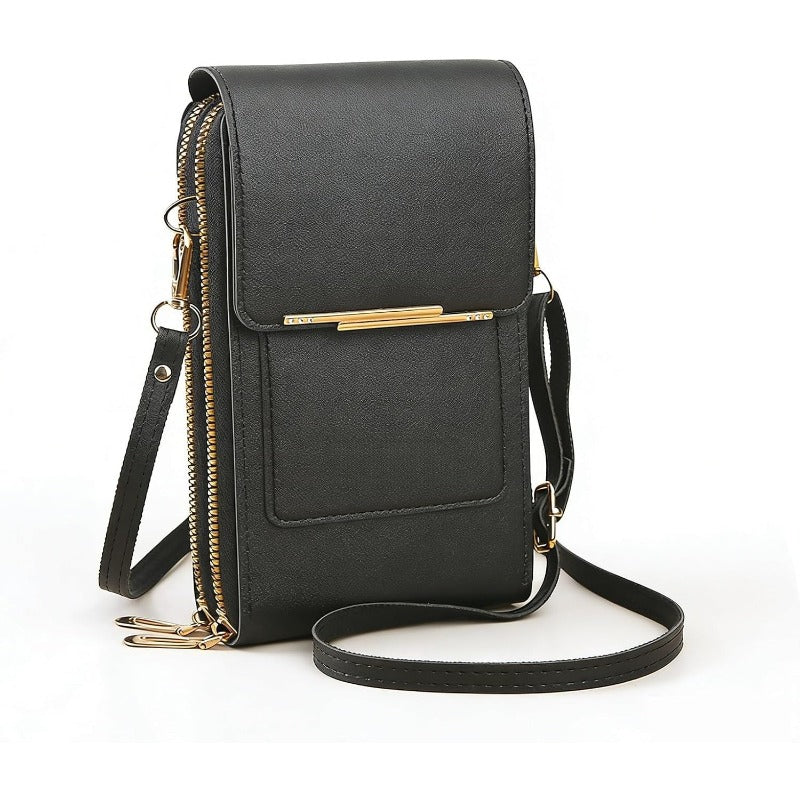 RFID-Blocking Crossbody Phone Wallet Bag for Phones Up to 6.7 in