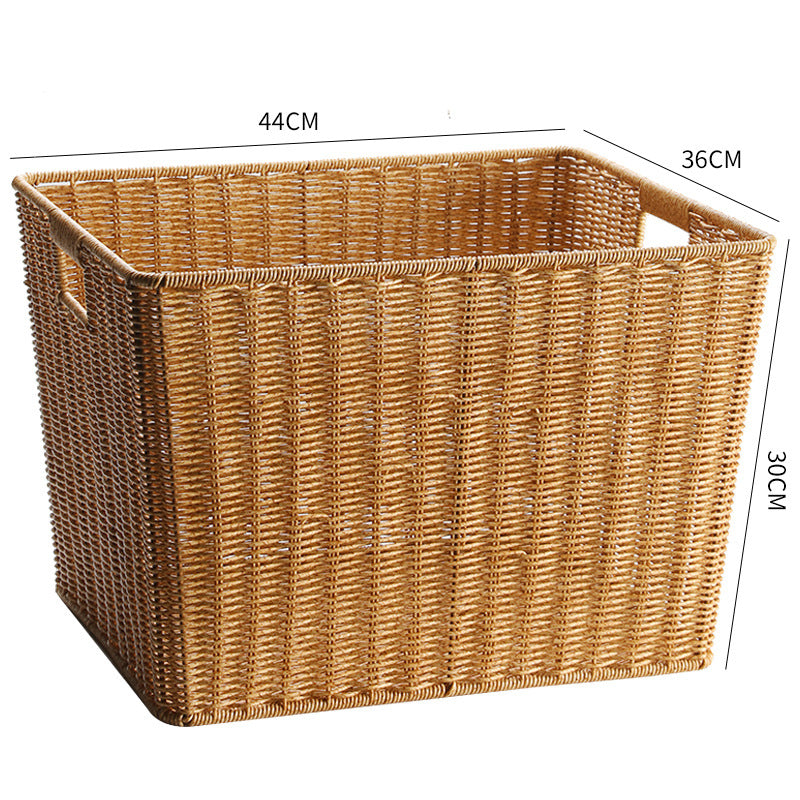 Eco-Friendly Woven Storage Basket Light Brown | Thrascher