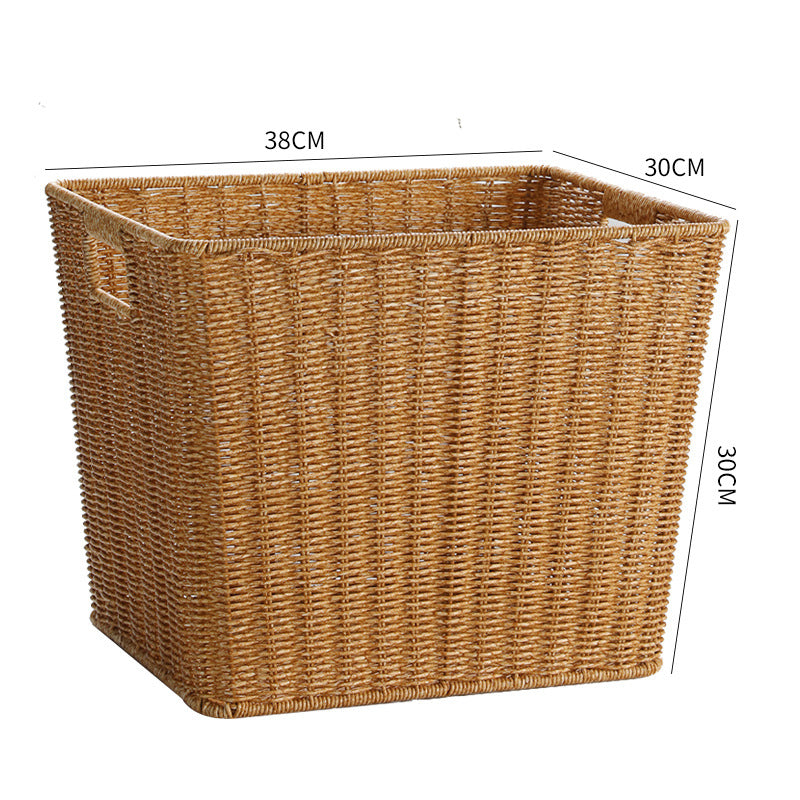Eco-Friendly Woven Storage Basket Light Brown | Thrascher