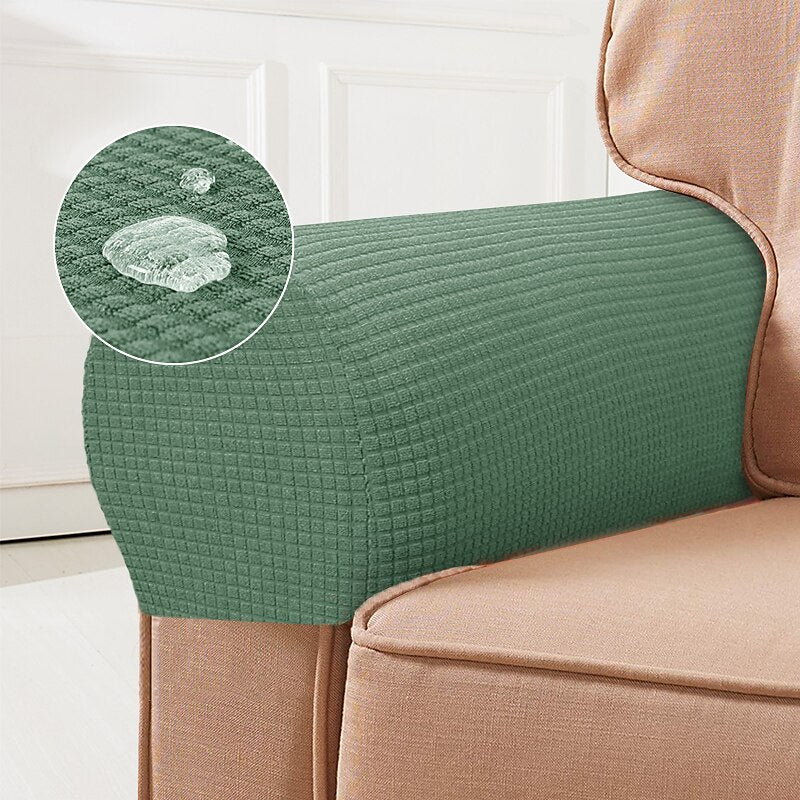 Stretch Spandex Armrest Covers for Chairs and Armchairs, Set of 2