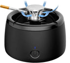 Electric Smokeless Ashtray with Activated Carbon Filter, USB Rechargeable