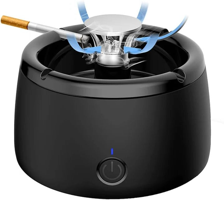Electric Smokeless Ashtray with Activated Carbon Filter, USB Rechargeable