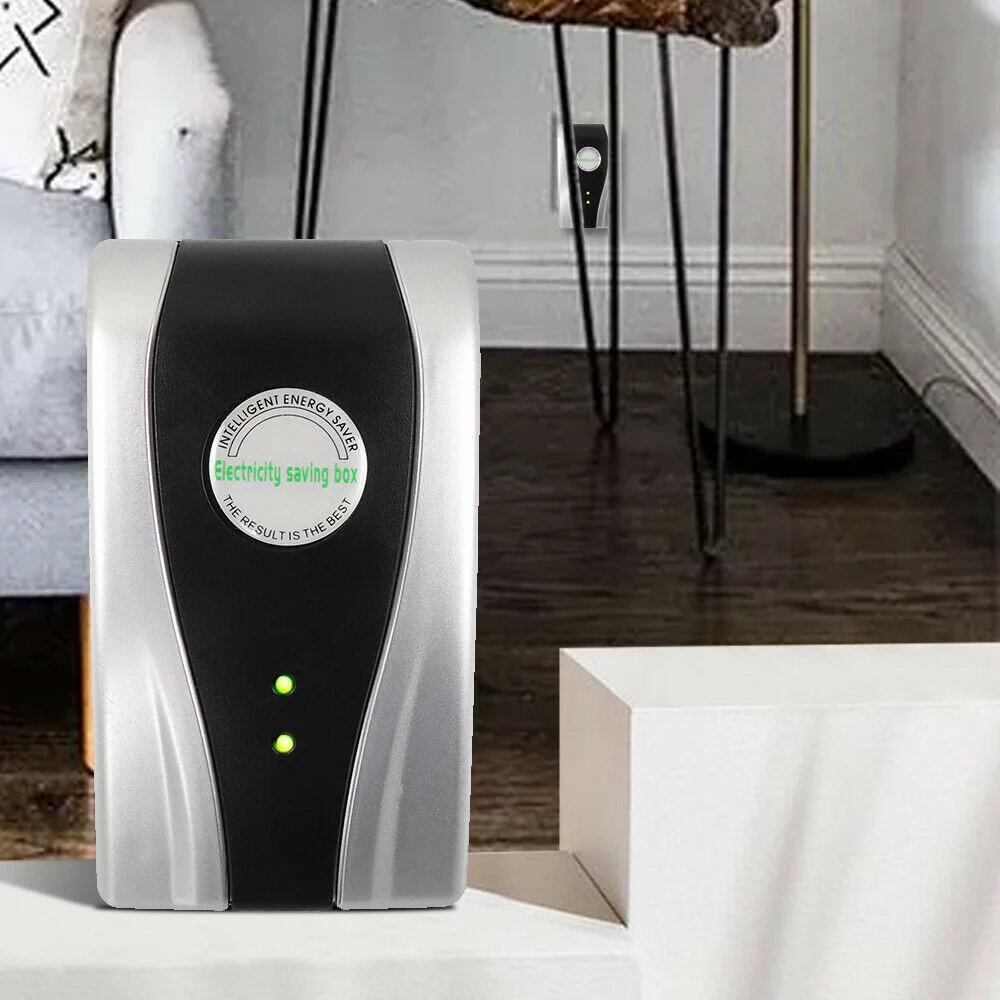 Plug-In Electricity Device with Green LED for Home and Commercial Use