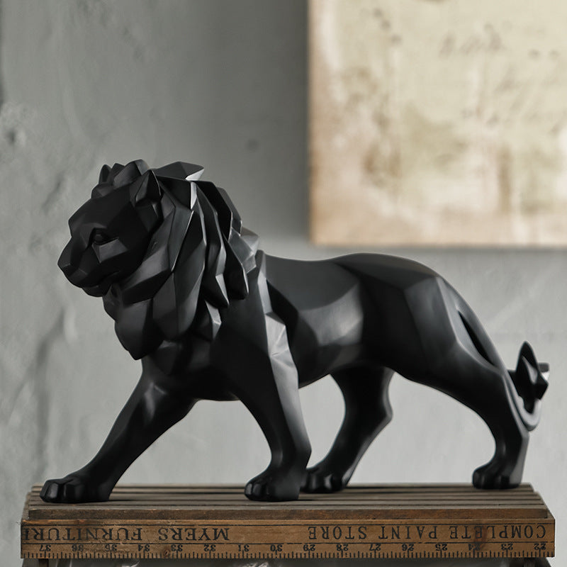 Elegant and Modern Lion Sculpture | Thrascher