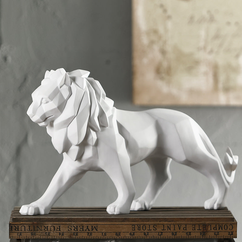Elegant and Modern Lion Sculpture | Thrascher