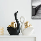 Elegant and Romantic Swans Decorative Figure | Thrascher