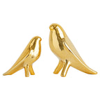 Elegant Artificial Ceramic Bird Sculpture | Thrascher
