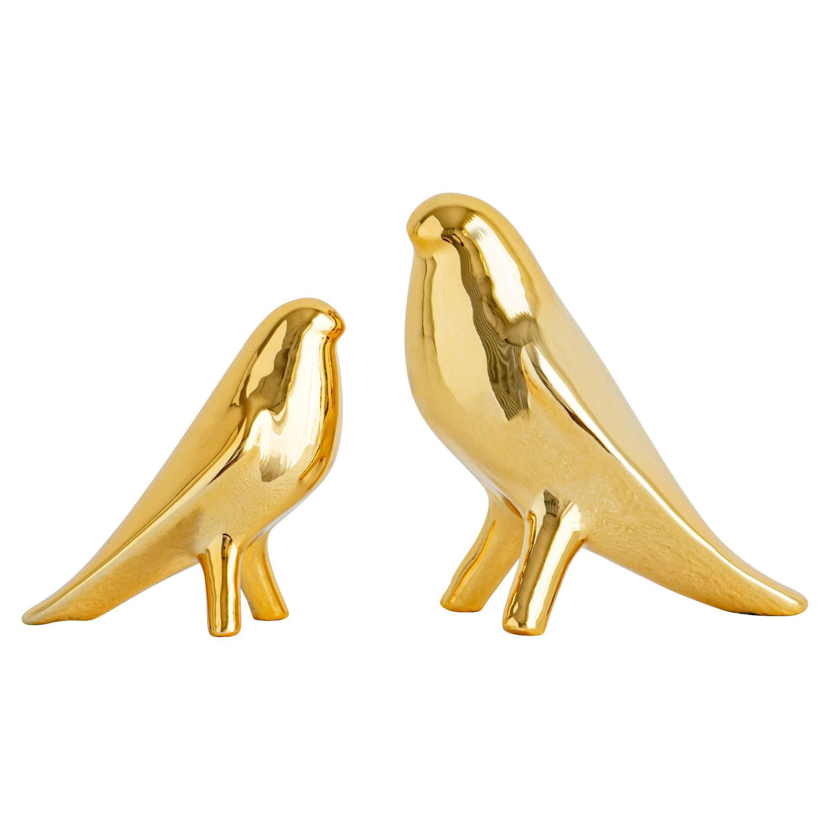 Elegant Artificial Ceramic Bird Sculpture | Thrascher