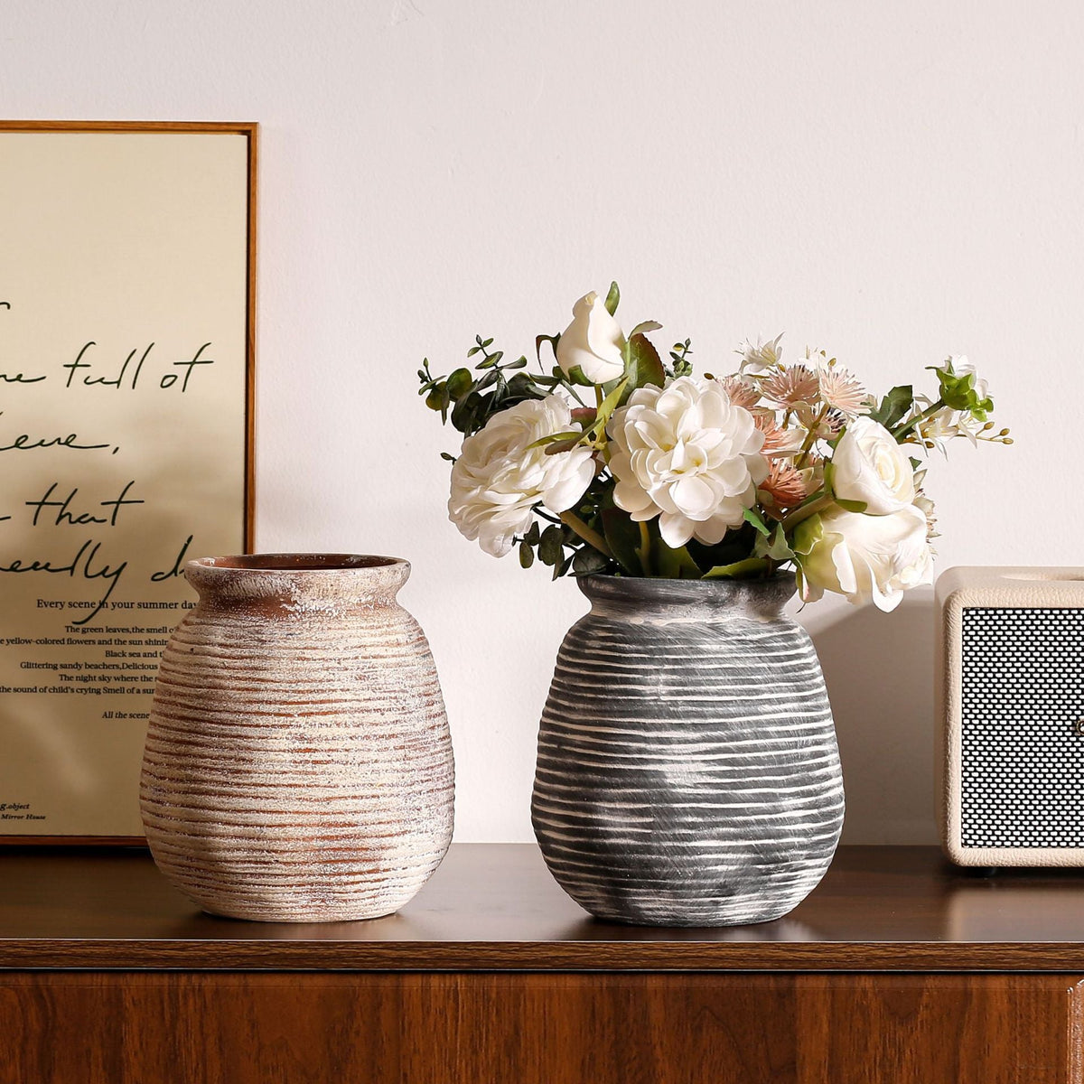 Elegant Artificial Flower Pot | Thrascher