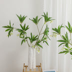 Elegant Artificial Plant with Flowers | Thrascher
