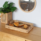 Elegant Braided Serving Basket Handwoven | Thrascher