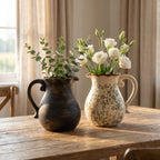 Elegant Ceramic Jug with Floral Patterns | Thrascher