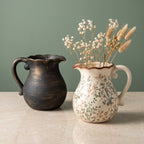 Elegant Ceramic Jug with Floral Patterns | Thrascher