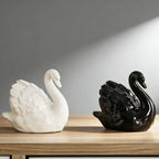 Elegant Ceramic Swan Figure | Thrascher