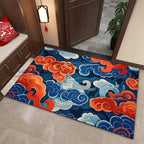 Elegant Cloud Motif Area Mat | Thrascher