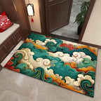 Elegant Cloud Motif Area Mat | Thrascher