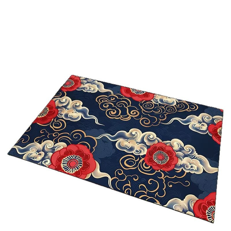 Elegant Cloud Motif Area Mat | Thrascher