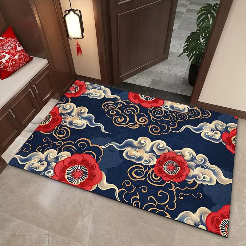 Elegant Cloud Motif Area Mat | Thrascher