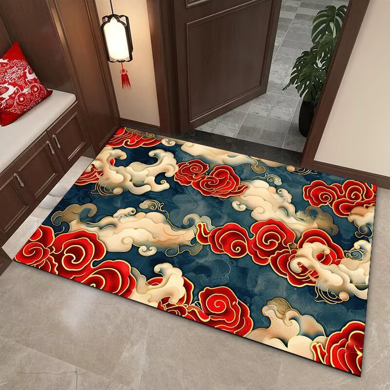 Elegant Cloud Motif Area Mat | Thrascher