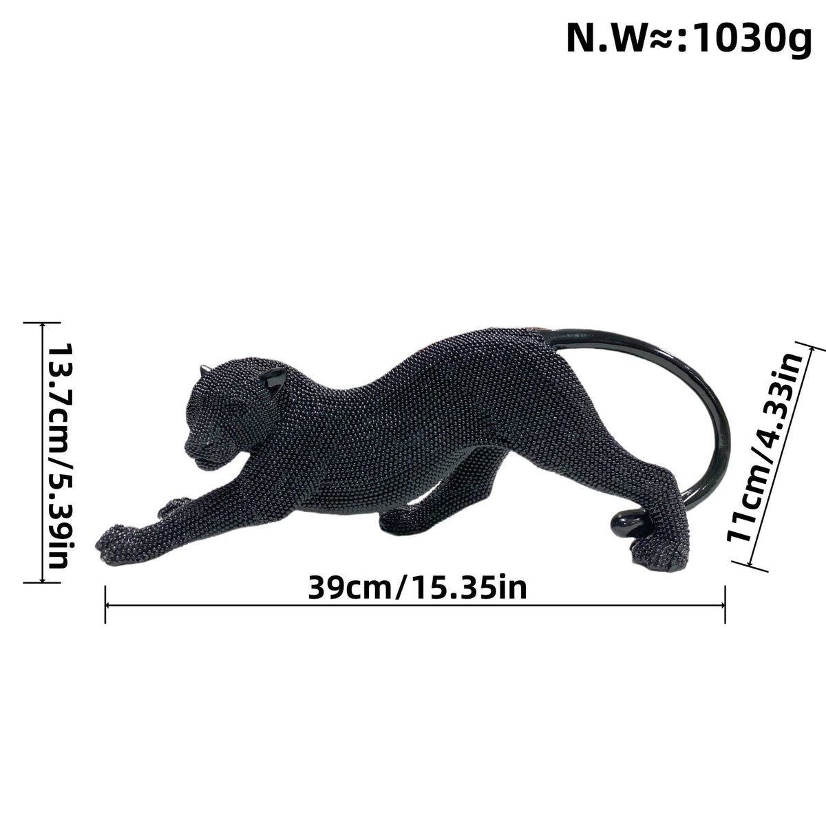 Elegant Decorative Figure of a Panther | Thrascher