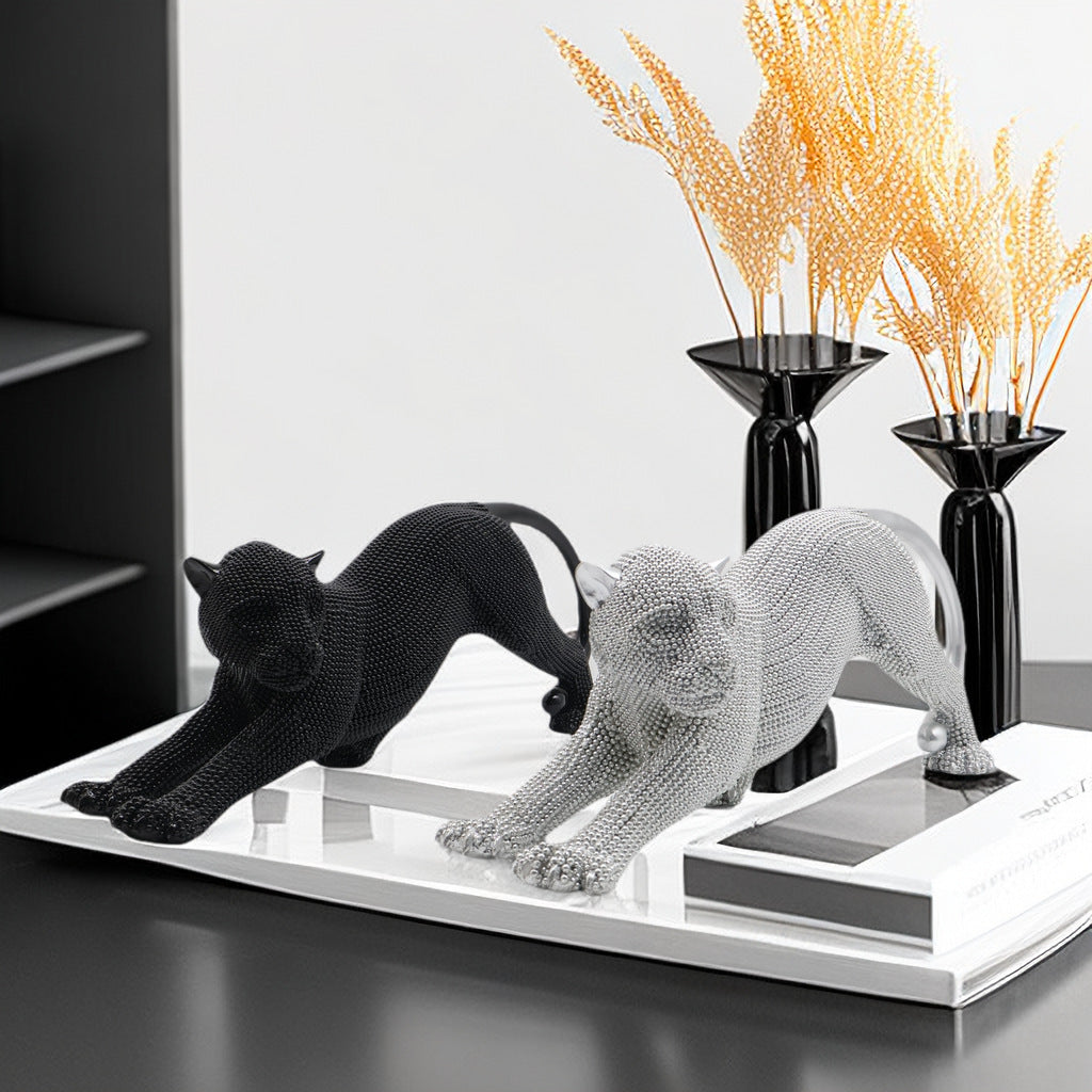 Elegant Decorative Figure of a Panther | Thrascher