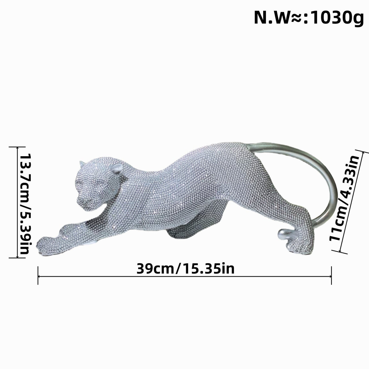 Elegant Decorative Figure of a Panther | Thrascher