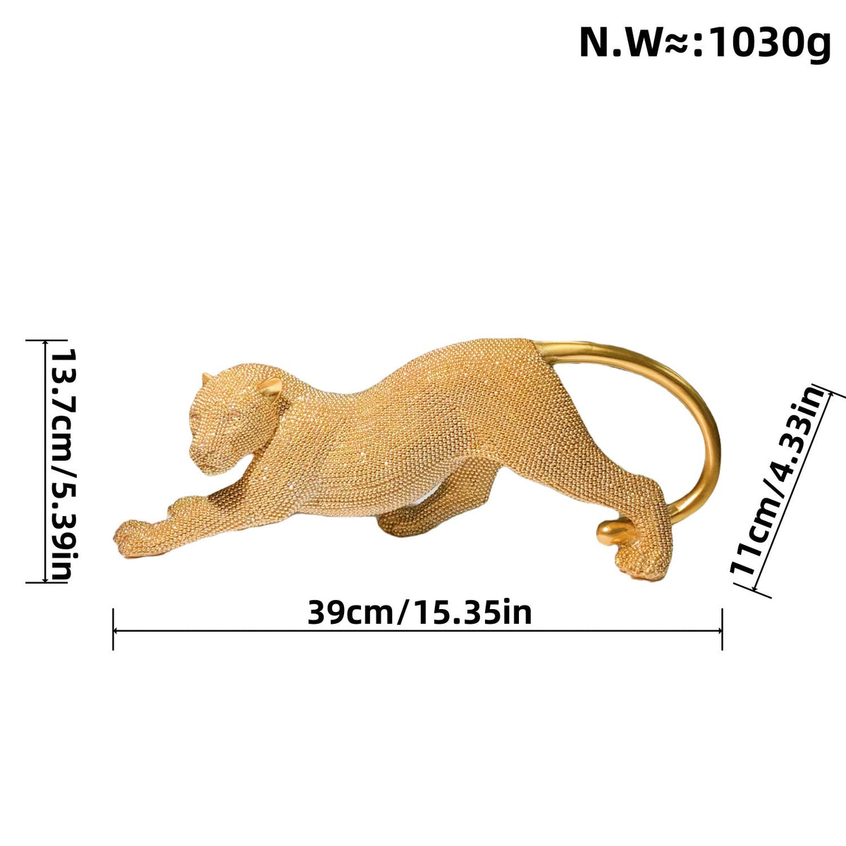 Elegant Decorative Figure of a Panther | Thrascher