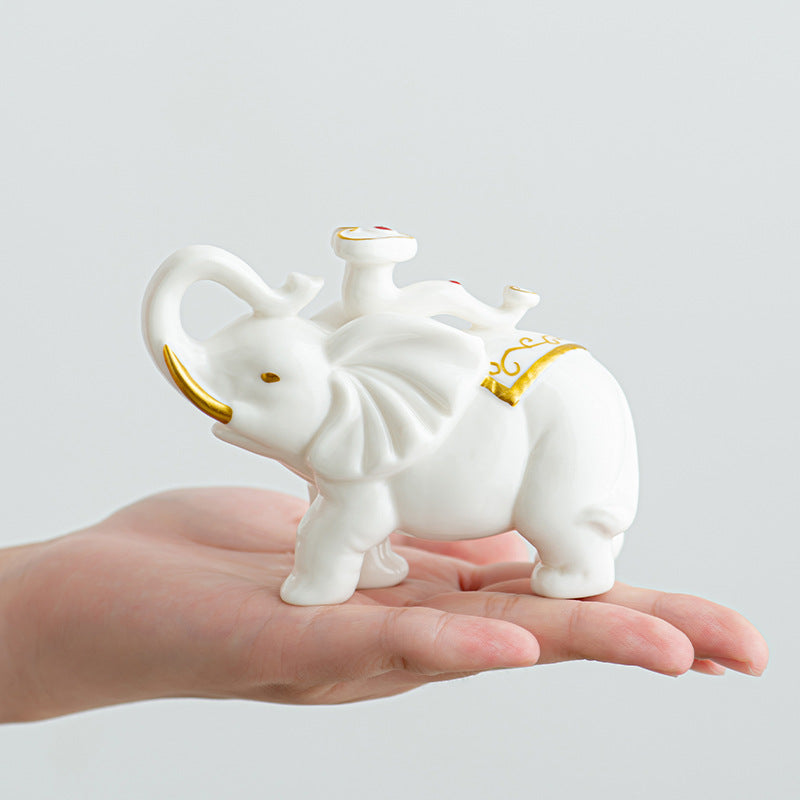 Elegant Elephant Figure made of High-Quality Ceramic | Thrascher