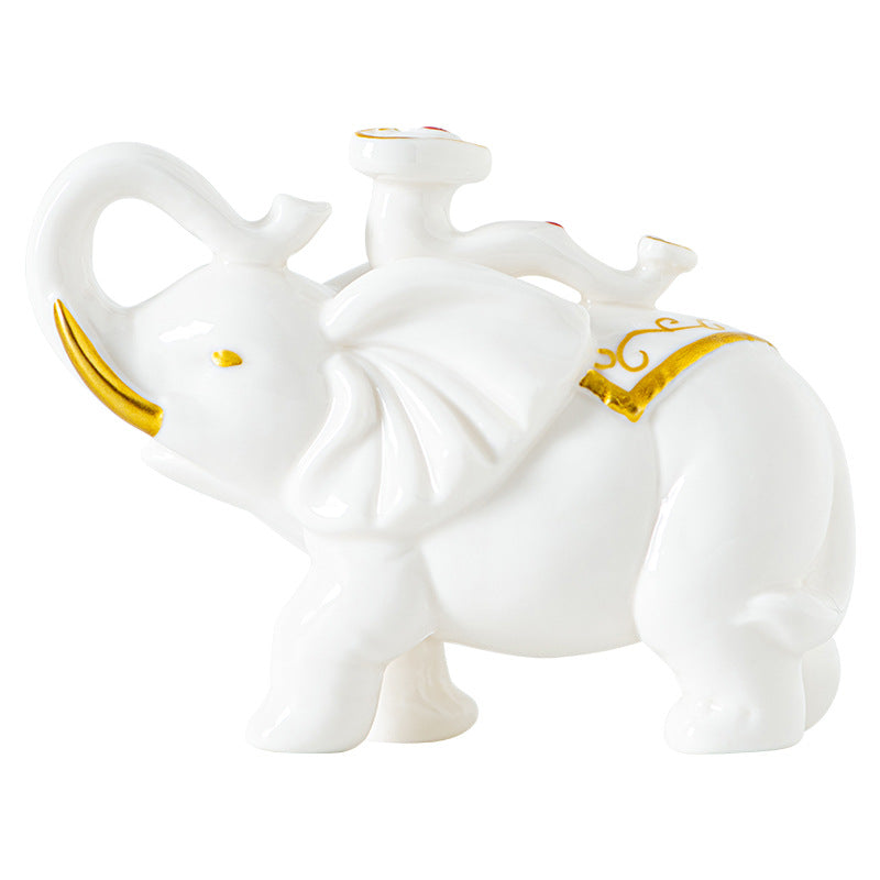 Elegant Elephant Figure made of High-Quality Ceramic | Thrascher