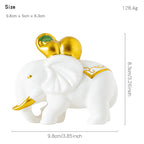 Elegant Elephant Figure made of High-Quality Ceramic | Thrascher