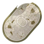 Elegant Floral Design Bath Mat | Thrascher