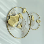 Elegant Ginkgo Leaf Wall Art Sculpture | Thrascher