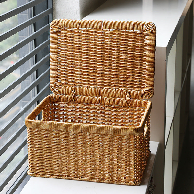 Elegant Handcrafted Basket Storage Box | Thrascher