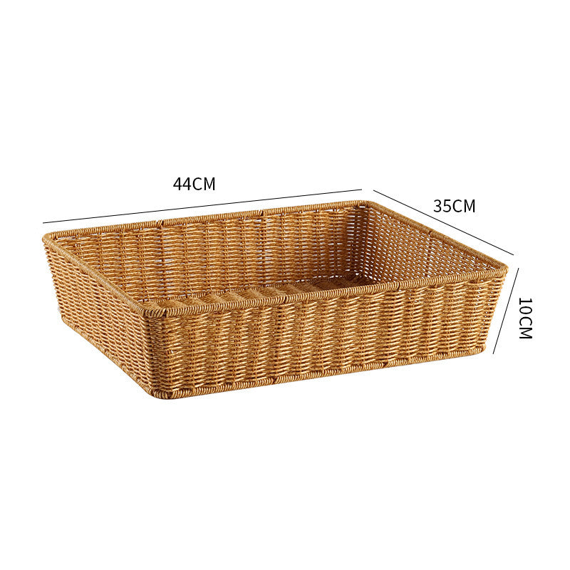 Elegant Handmade Rectangular Woven Storage Basket | Thrascher