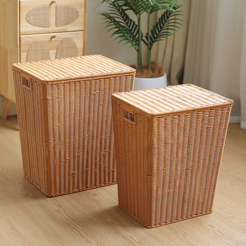 Elegant Handwoven Laundry Basket | Thrascher