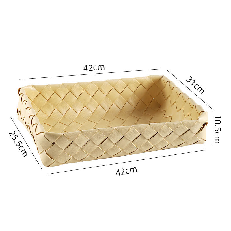Elegant Handwoven Storage Tray | Thrascher