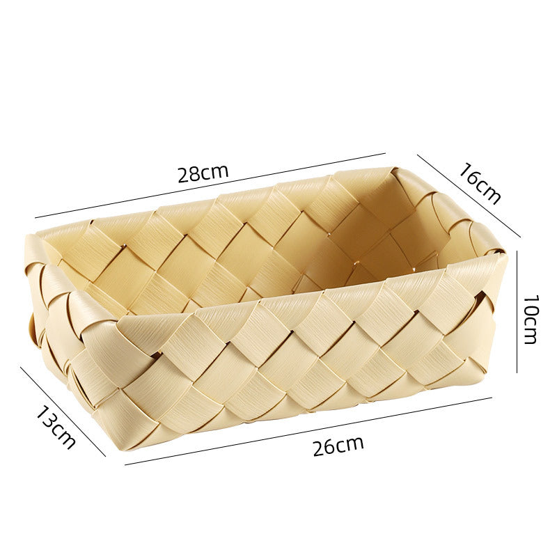 Elegant Handwoven Storage Tray | Thrascher