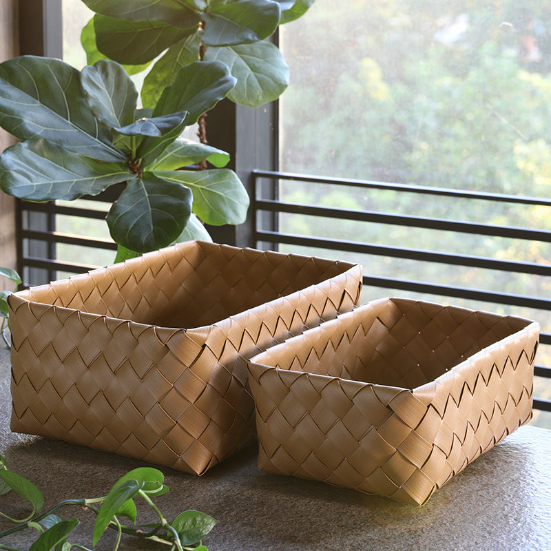 Elegant Handwoven Storage Tray | Thrascher