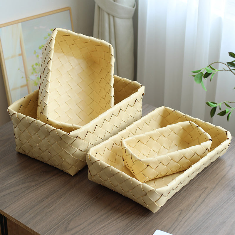 Elegant Handwoven Storage Tray | Thrascher