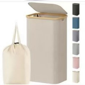 Elegant Laundry Bin with Removable Lid and Inner Bag | Thrascher