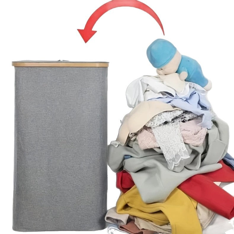 Elegant Laundry Bin with Removable Lid and Inner Bag | Thrascher
