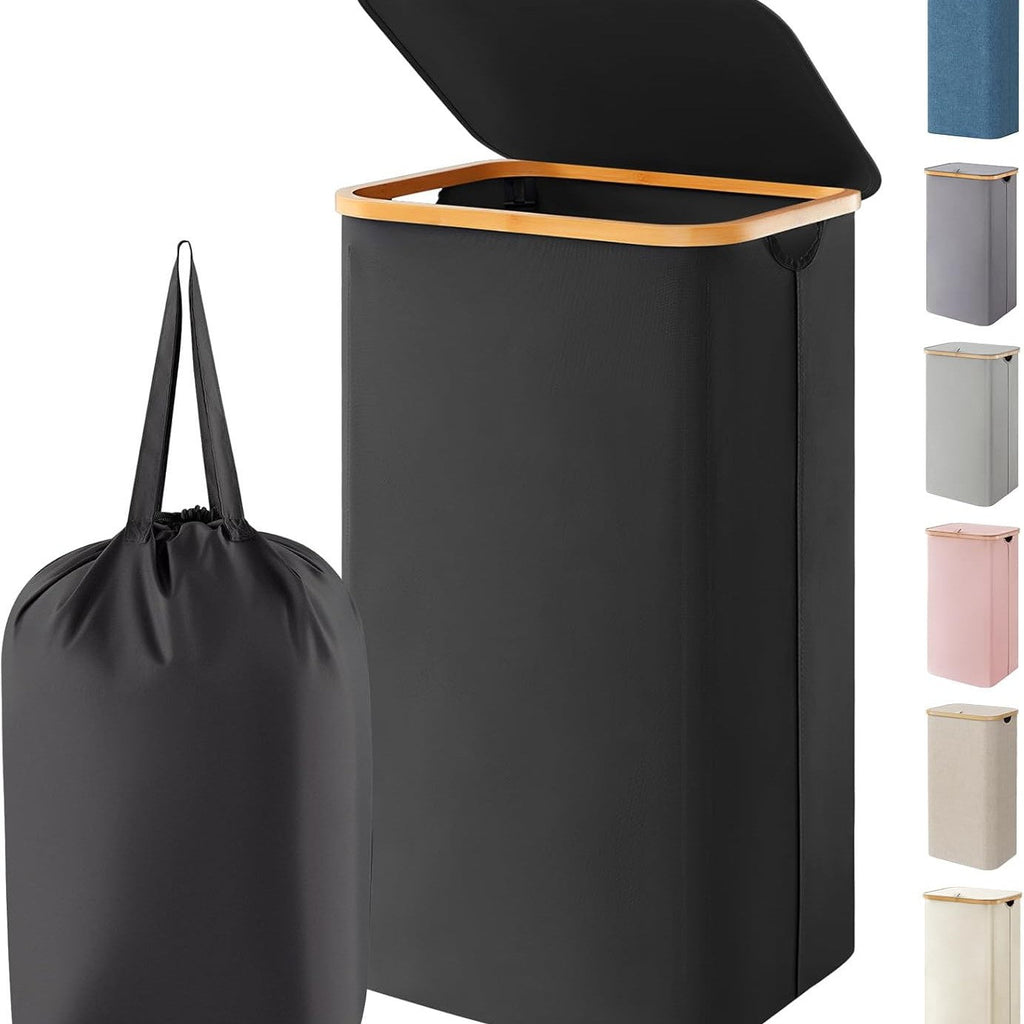 Elegant Laundry Bin with Removable Lid and Inner Bag | Thrascher