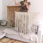 Elegant Macrame Wall Hanging with Artistic Design | Thrascher
